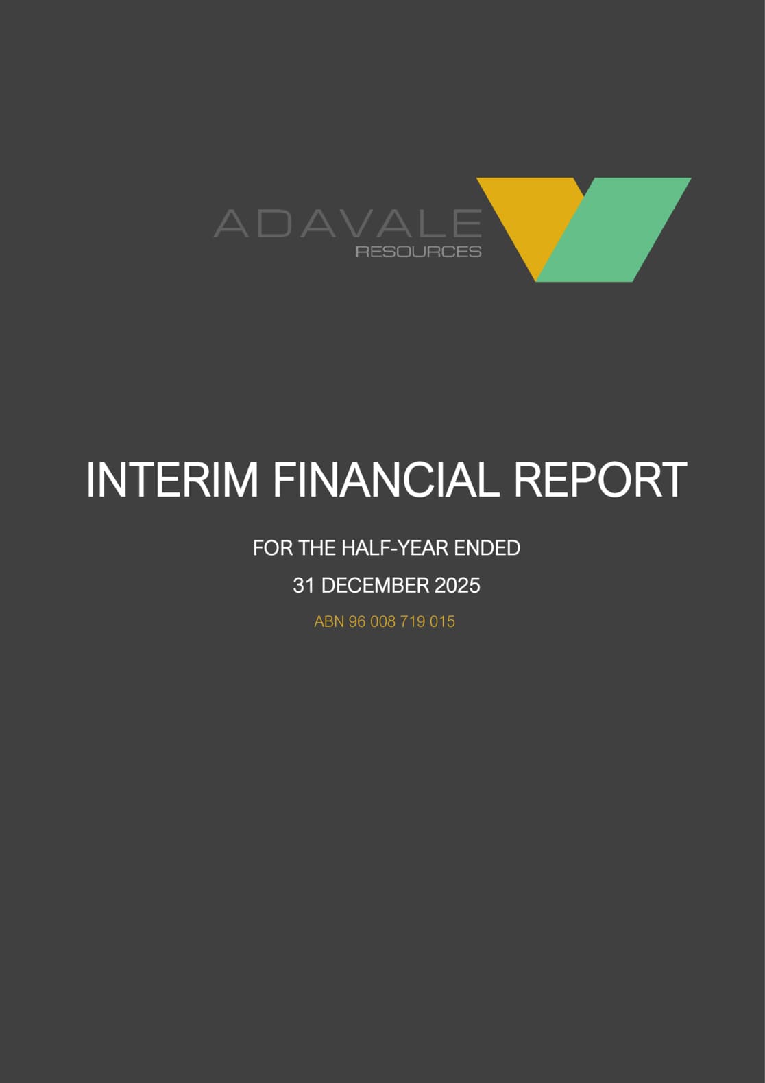 Half Yearly Report and Accounts